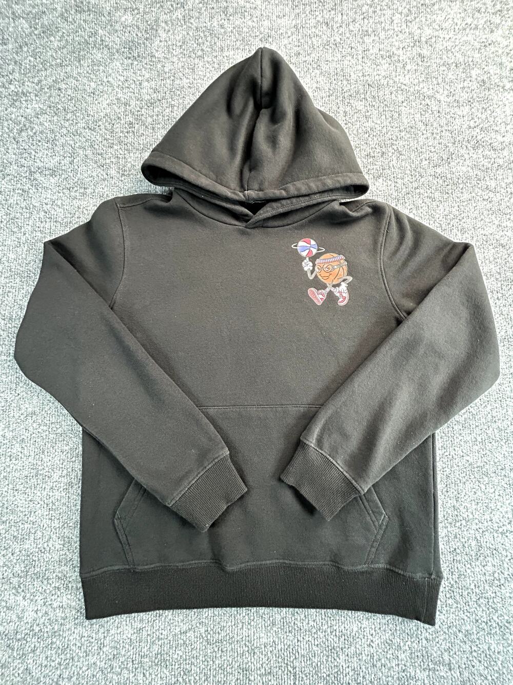 Harlem Globetrotters LCKR Hoodie Kids Hoodie Large Black Basketball Pullover